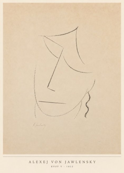 Alexej von Jawlensky Kopf V No6 - Affiche