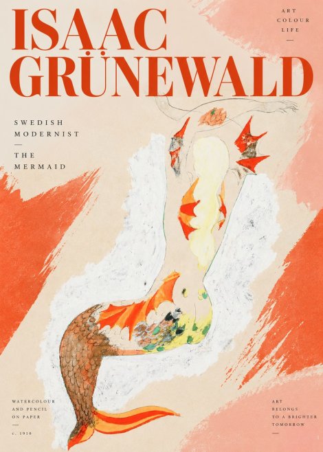 Isaac Grünewald The Mermaid No2 - Affiche