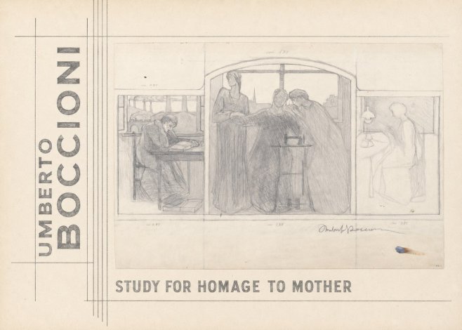 Umberto Boccioni Study for Homage to Mother No2 - Affiche