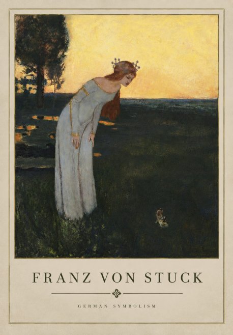 Franz von Stuck Princess and Frog No5 - Affiche