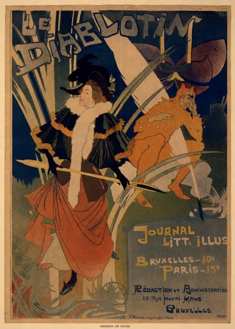 Georges de Feure Le Diablotin III No5 - Affiche