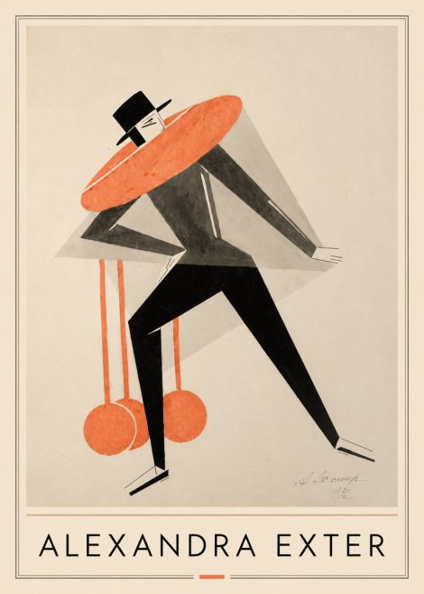 Alexandra Exter Constructivist Figure No1 - Affiche