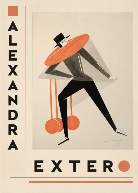 Alexandra Exter Constructivist Figure No3 - Affiche