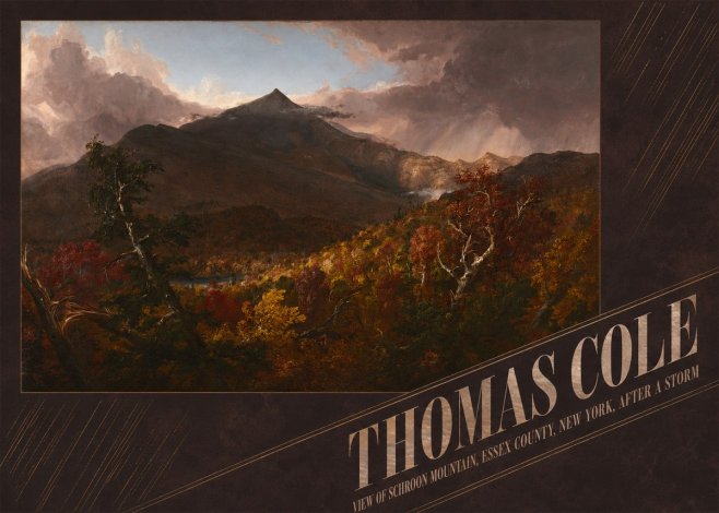 Thomas Cole View of Schroon Mountain, Essex County, New York, After a Storm No4 - Affiche