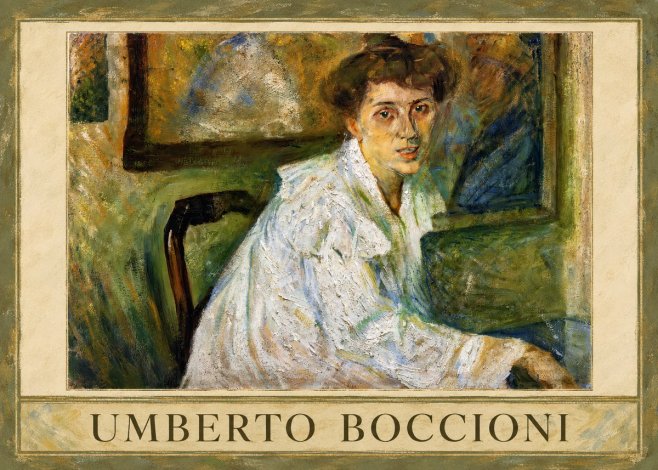 Umberto Boccioni Portrait of the Artist's Mother No1 - Affiche