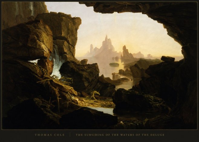 Thomas Cole The Subsiding of the Waters of the Deluge I No4 - Affiche
