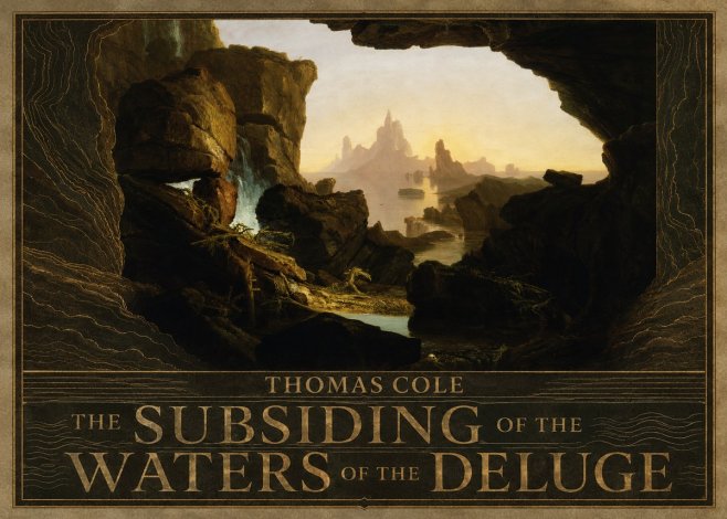 Thomas Cole The Subsiding of the Waters of the Deluge I No5 - Affiche