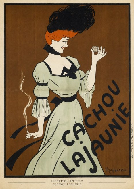 Leonetto Cappiello Cachou Lajaunie No6 - Affiche
