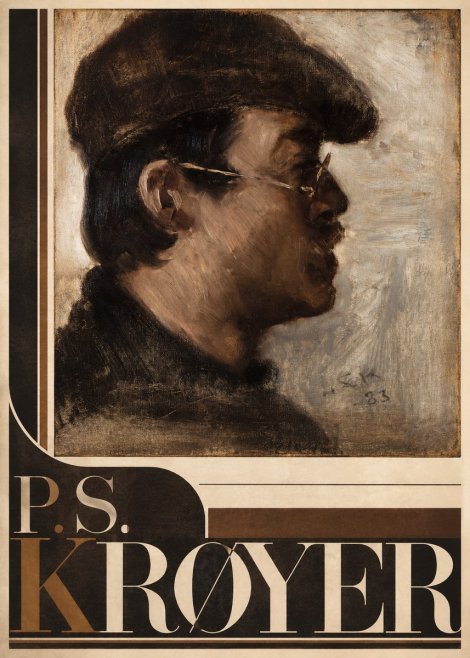 P.S. Krøyer Self-portrait with a Cap No4 - Affiche