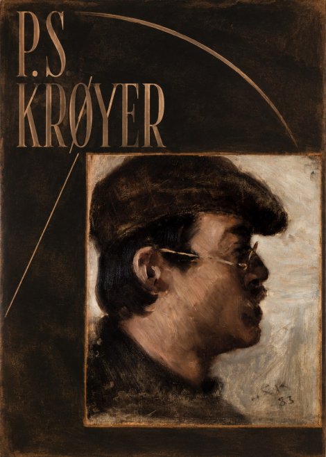 P.S. Krøyer Self-portrait with a Cap No6 - Affiche