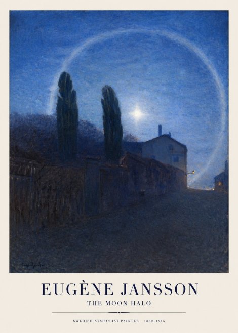 Eugène Jansson The Moon Halo No1 - Affiche