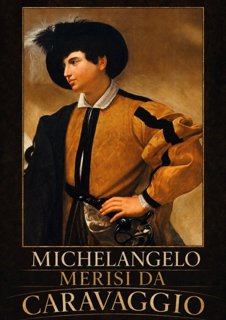 Michelangelo Merisi da Caravaggio Portrait of a Young Man No3 - Affiche