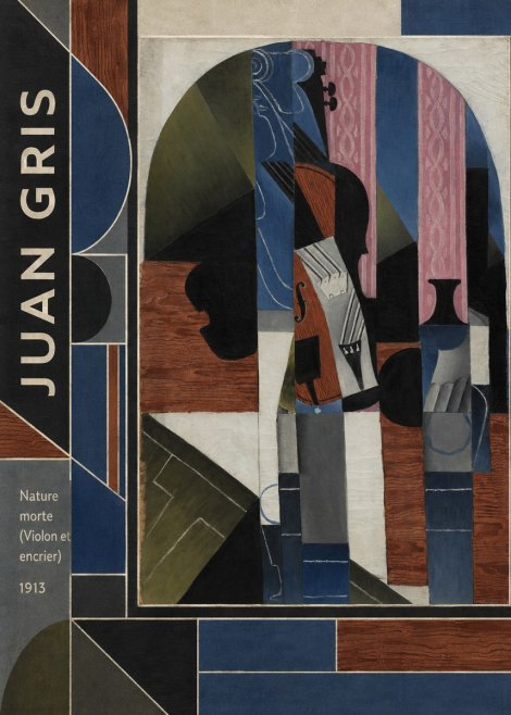 Juan Gris Nature Morte (Violon Et Encrier) No2 - Affiche