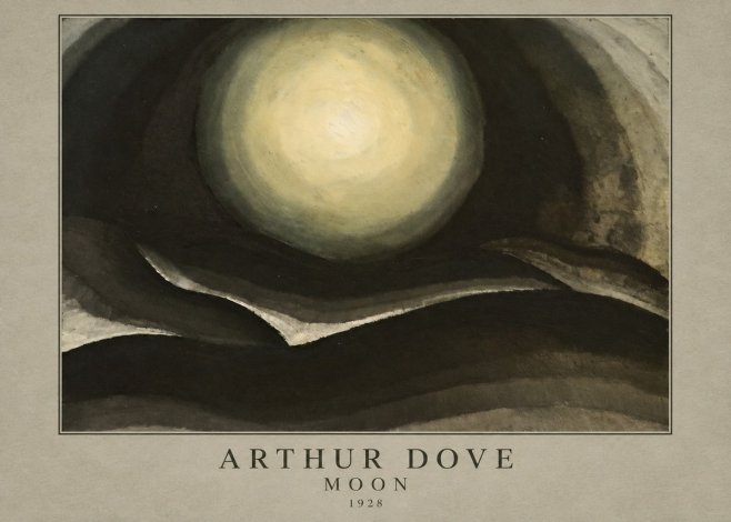 Arthur Dove Moon No4 - Affiche