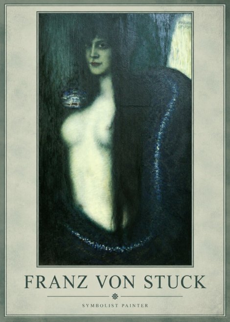 Franz von Stuck Die Sünde No1 - Affiche