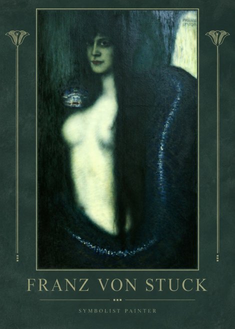 Franz von Stuck Die Sünde No2 - Affiche