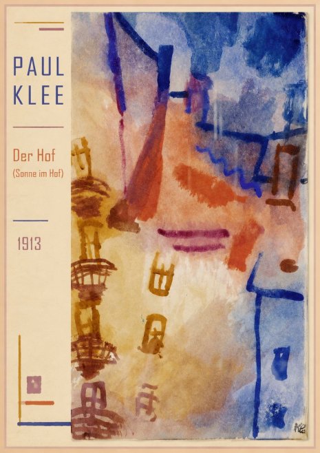 Paul Klee Der Hof (Sonne Im Hof) No1 - Affiche