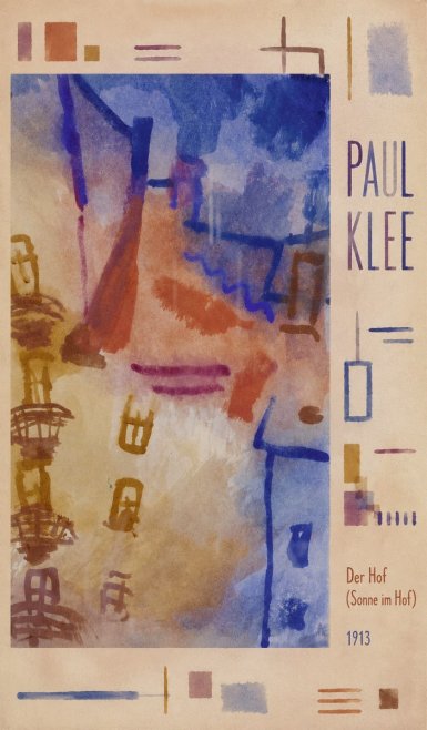 Paul Klee Der Hof (Sonne Im Hof) No4 - Affiche