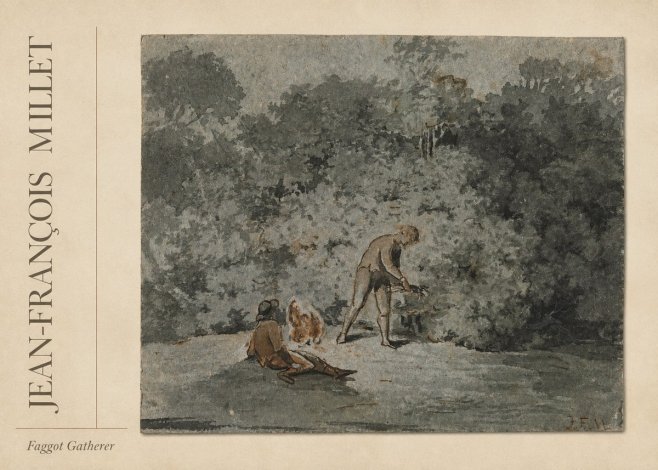 Jean-François Millet Faggot Gatherer No2 - Affiche