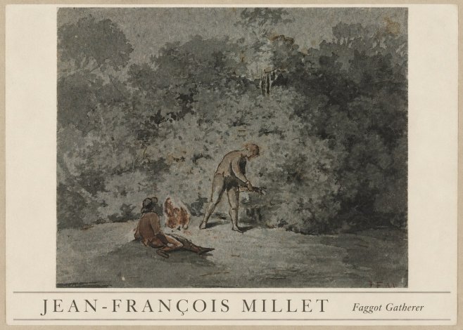 Jean-François Millet Faggot Gatherer No3 - Affiche