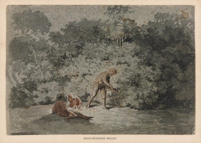 Jean-François Millet Faggot Gatherer No6 - Affiche