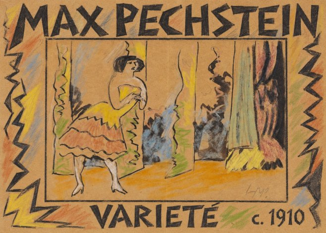 Max Pechstein Varieté No1 - Affiche