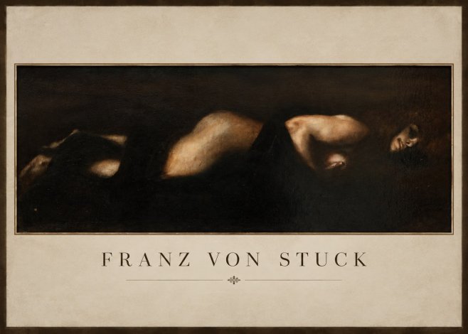 Franz von Stuck Der Schlaf No2 - Affiche