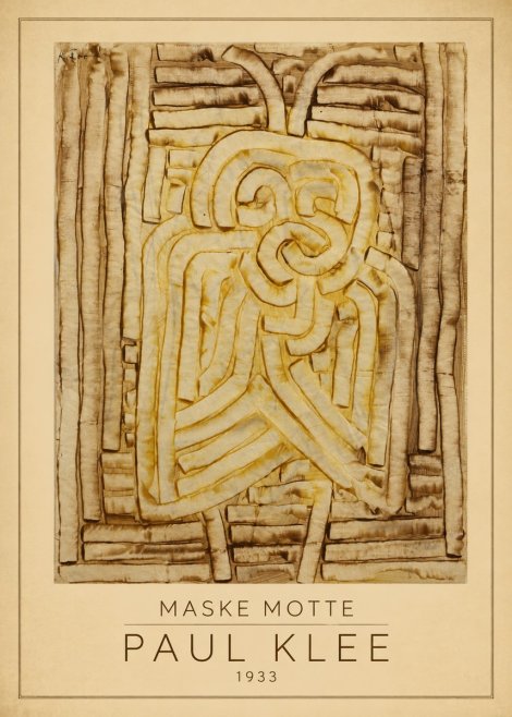 Paul Klee Maske Motte No1 - Affiche