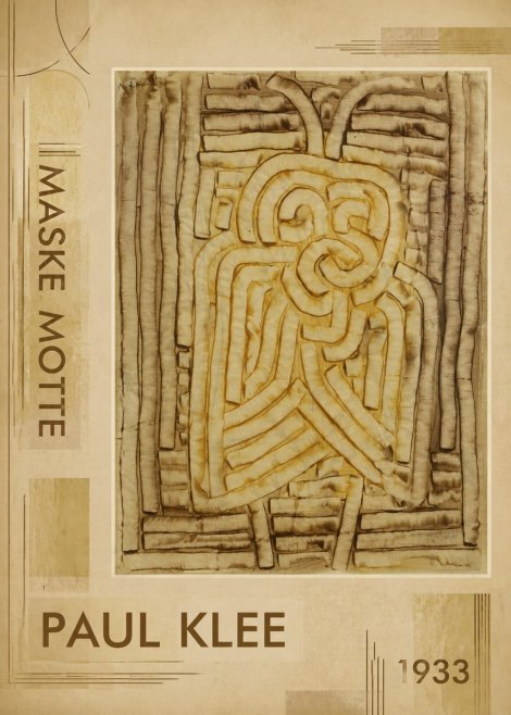 Paul Klee Maske Motte No2 - Affiche