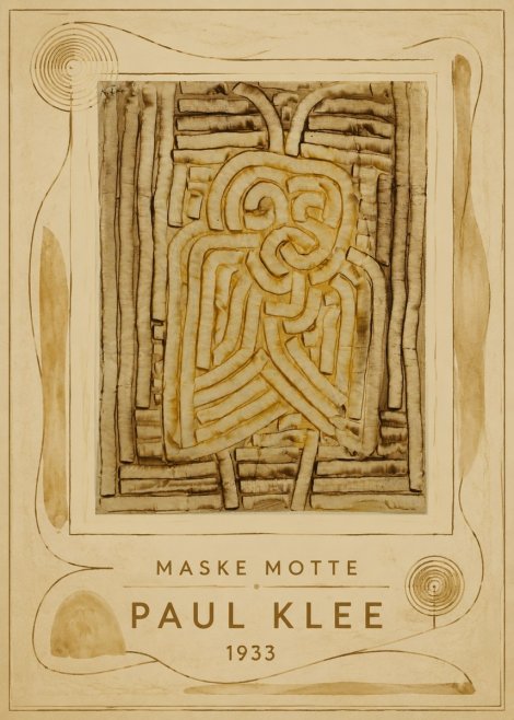 Paul Klee Maske Motte No4 - Affiche