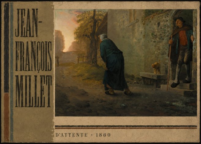 Jean-François Millet D'attente No2 - Affiche