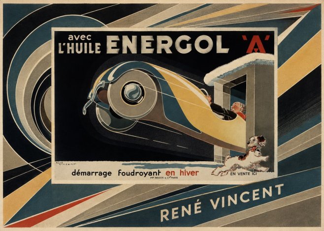 René Vincent Energol 'A' No5 - Affiche