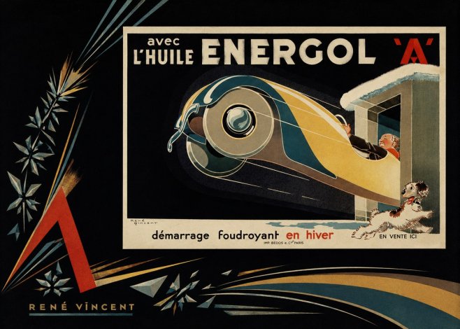 René Vincent Energol 'A' No6 - Affiche