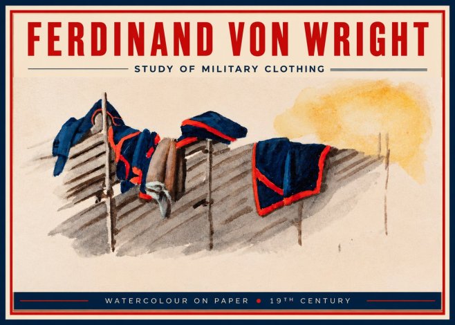 Ferdinand von Wright Study of Military Clothing No2 - Affiche