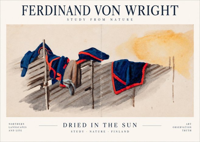 Ferdinand von Wright Study of Military Clothing No3 - Affiche