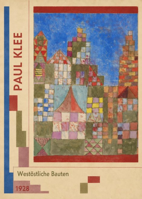 Paul Klee Westöstliche Bauten No2 - Affiche