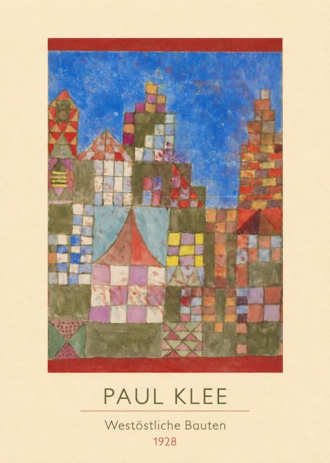 Paul Klee Westöstliche Bauten No3 - Affiche