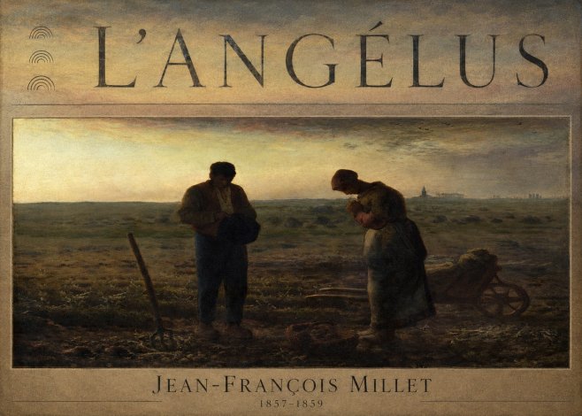 Jean-François Millet L'angélus III No6 - Affiche