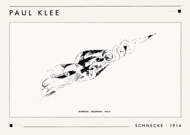 Paul Klee Schnecke No1 - Affiche