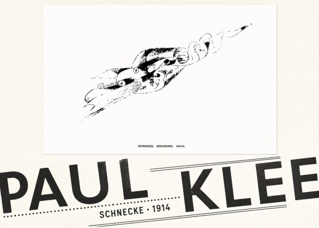 Paul Klee Schnecke No5 - Affiche