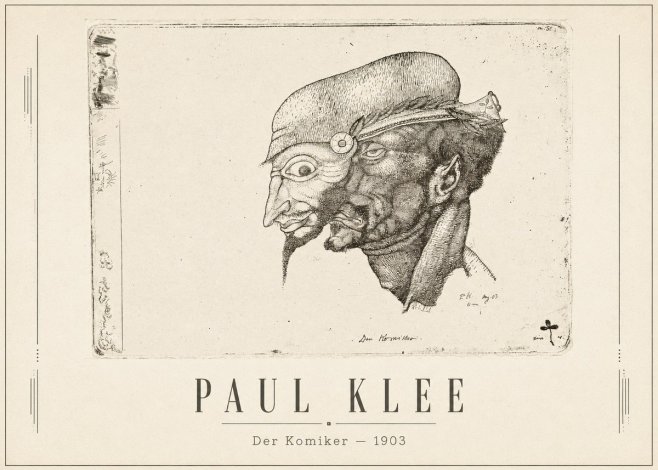 Paul Klee Der Komiker No1 - Affiche
