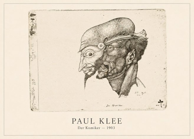 Paul Klee Der Komiker No4 - Affiche