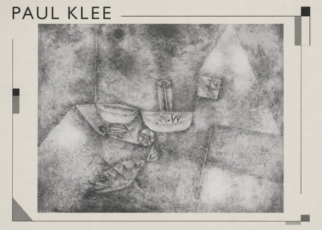 Paul Klee Boats at the Shore No1 - Affiche