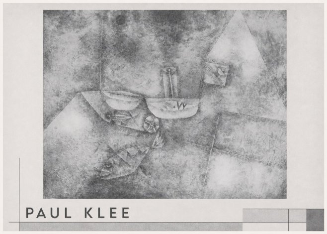 Paul Klee Boats at the Shore No3 - Affiche