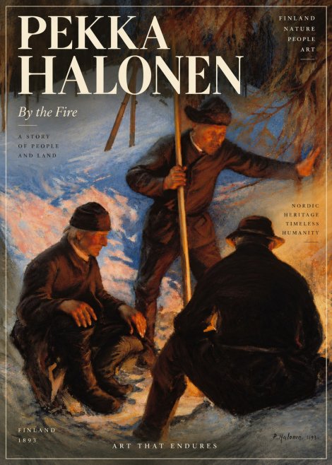Pekka Halonen By the Fire No6 - Affiche