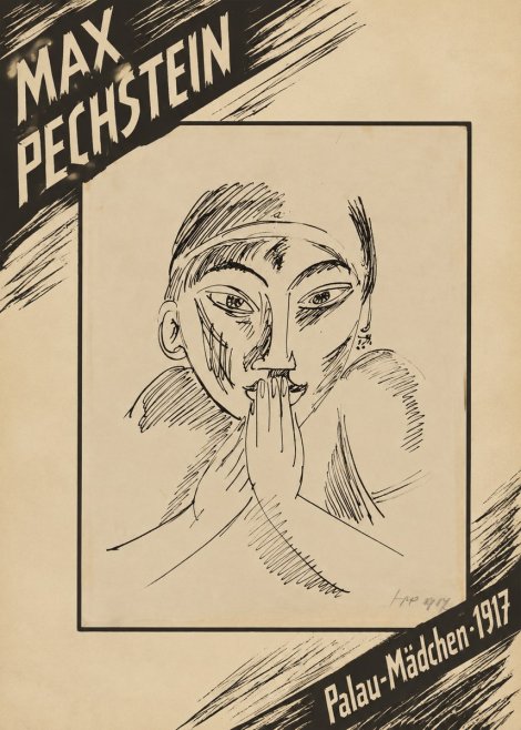 Max Pechstein Palau-mädchen No5 - Affiche
