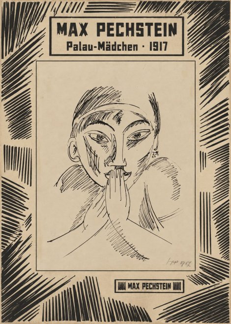 Max Pechstein Palau-mädchen No6 - Affiche