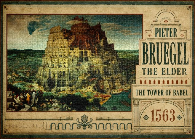 Pieter Bruegel The Tower of Babel XV No5 - Affiche