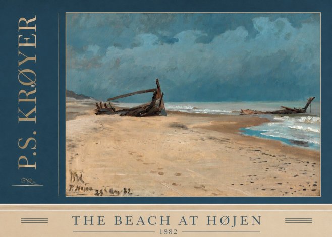 P.S. Krøyer The Beach at Højen No2 - Affiche