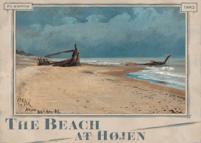 P.S. Krøyer The Beach at Højen No5 - Affiche